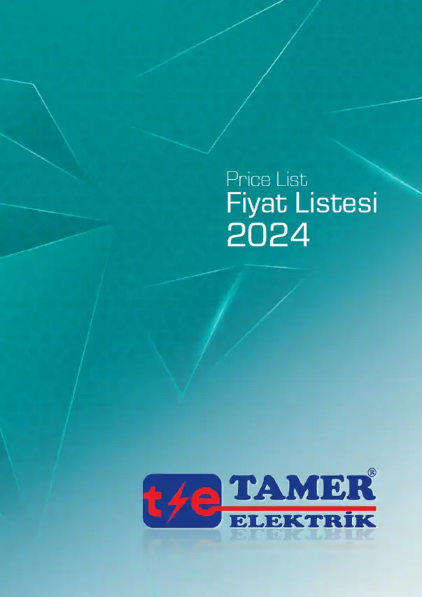 Tamer Elektrik 2024 fiyat listesi