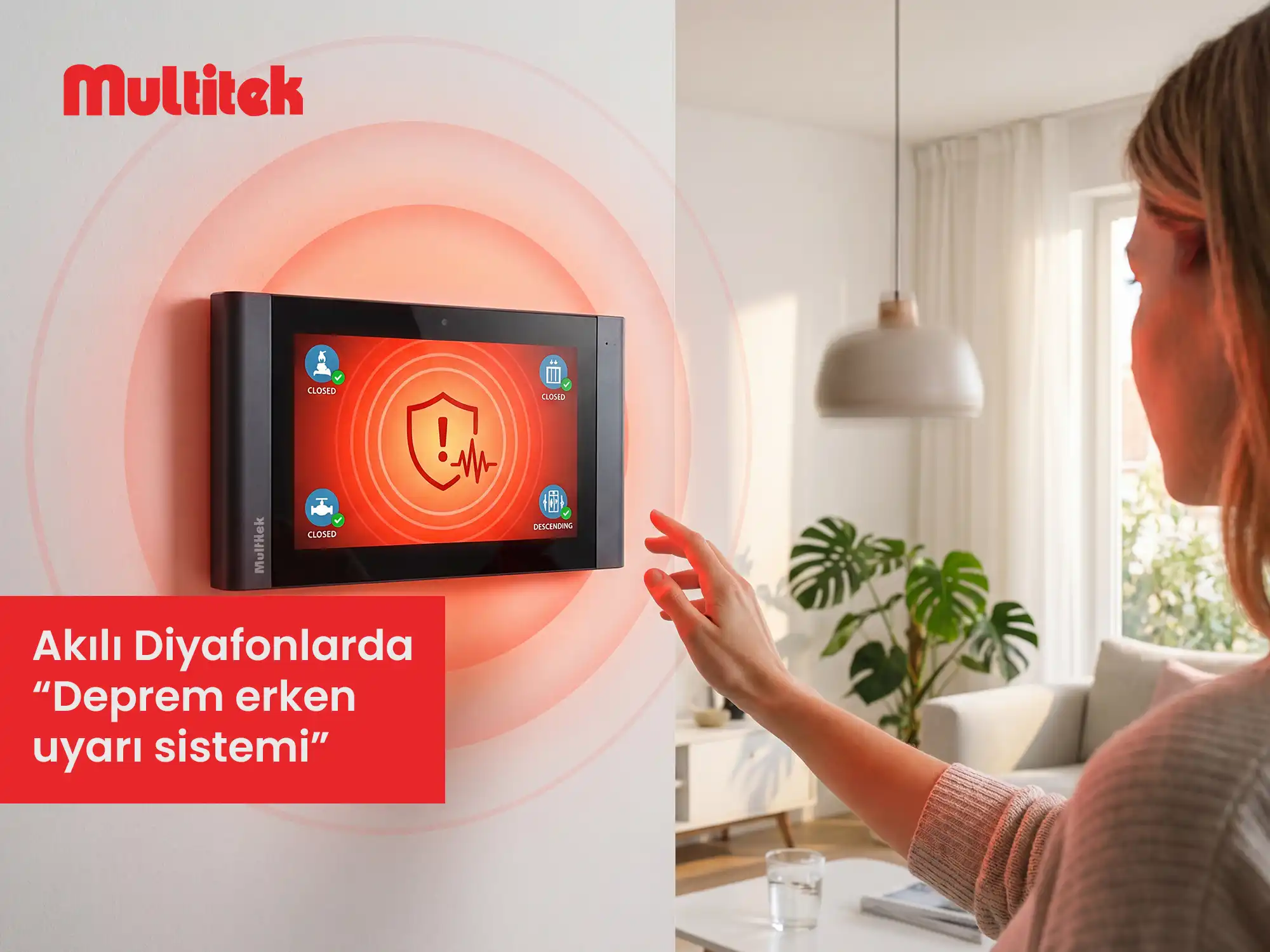 Multitek'ten Deprem Erken Uyarı Sistemli Akıllı Diyafon